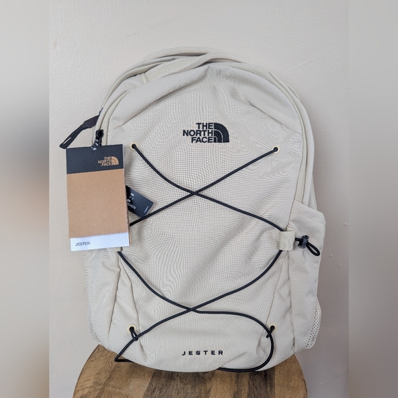 The North Face Handbags - NWT! The North Face The Jester Backpack, Gravel/Cream, Women's Fit, 27L